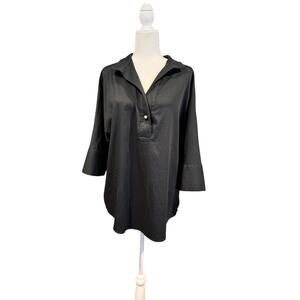 TUCKERNUCK Black Willow Blouse in Sz Large